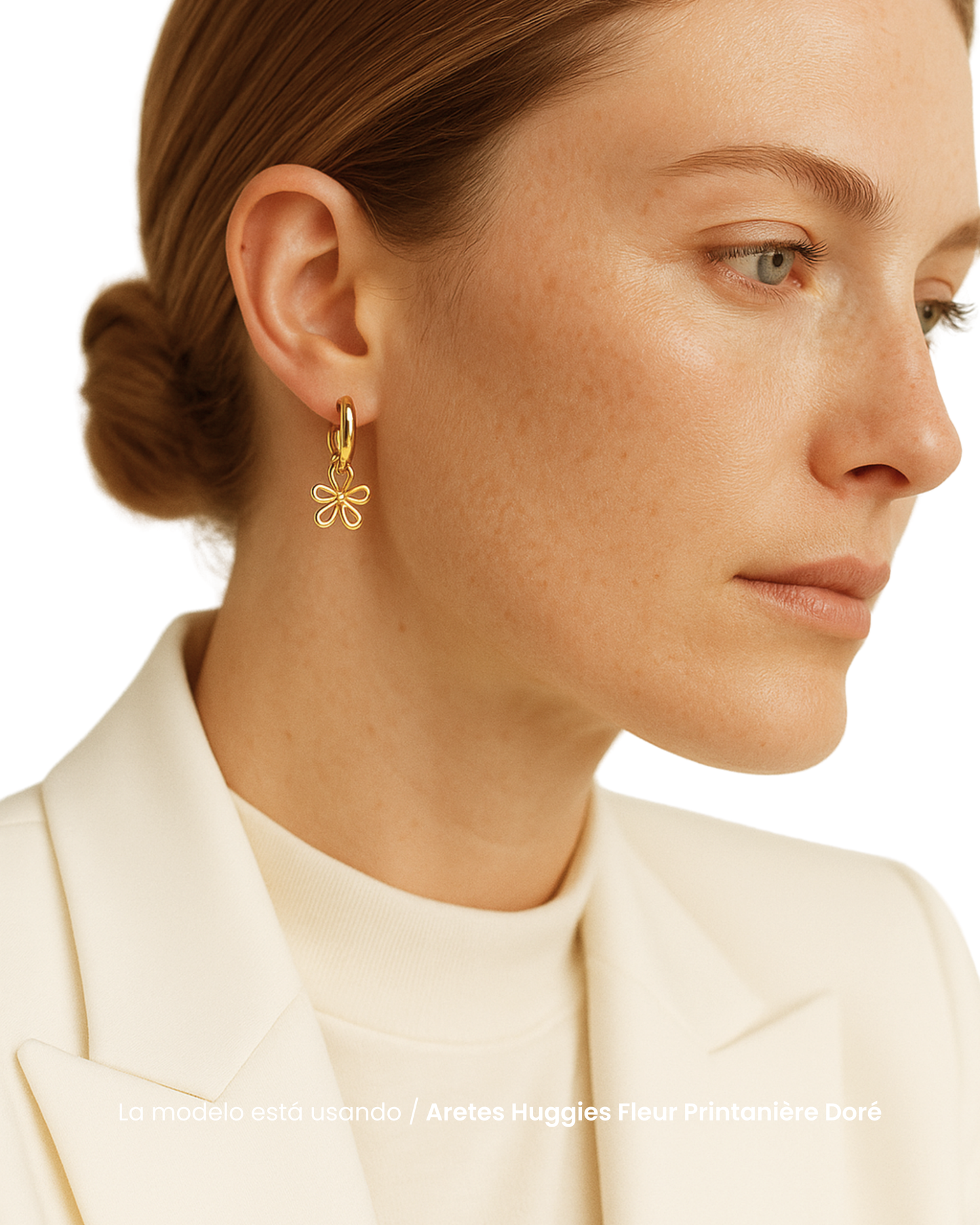 Aretes Huggies Fleur Printanière