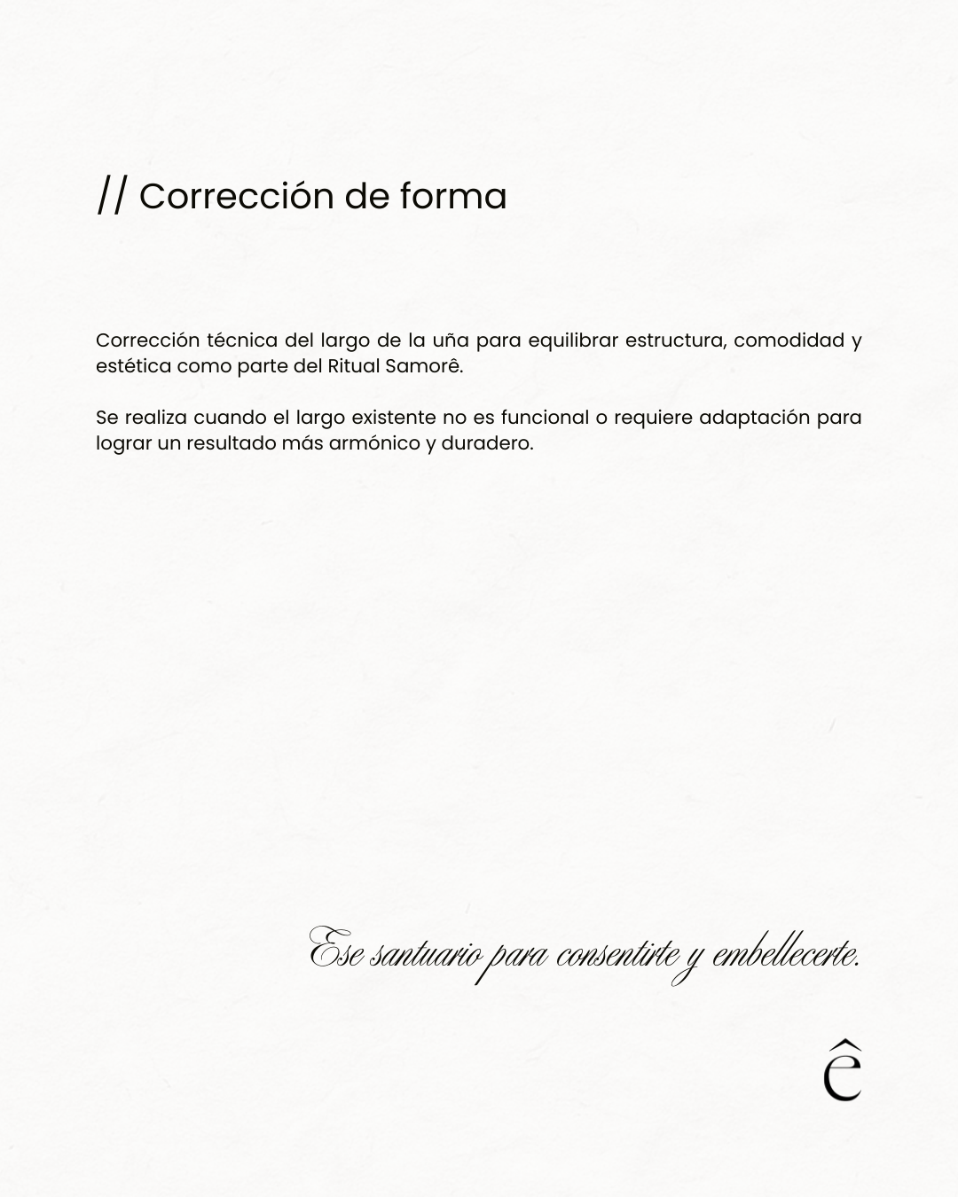 Corrección de forma
