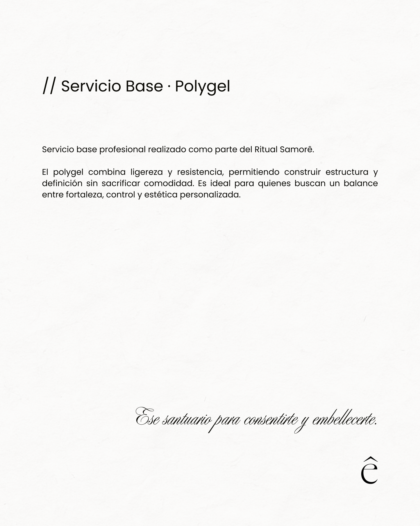 Servicio Base · Polygel