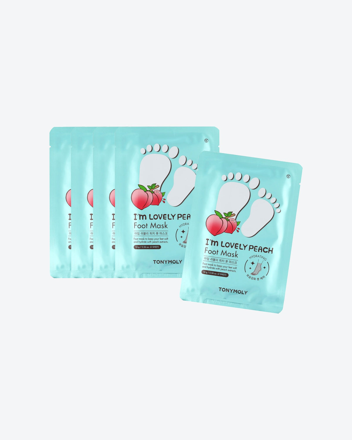 I'm Lovely Peach Foot Mask, vista 2