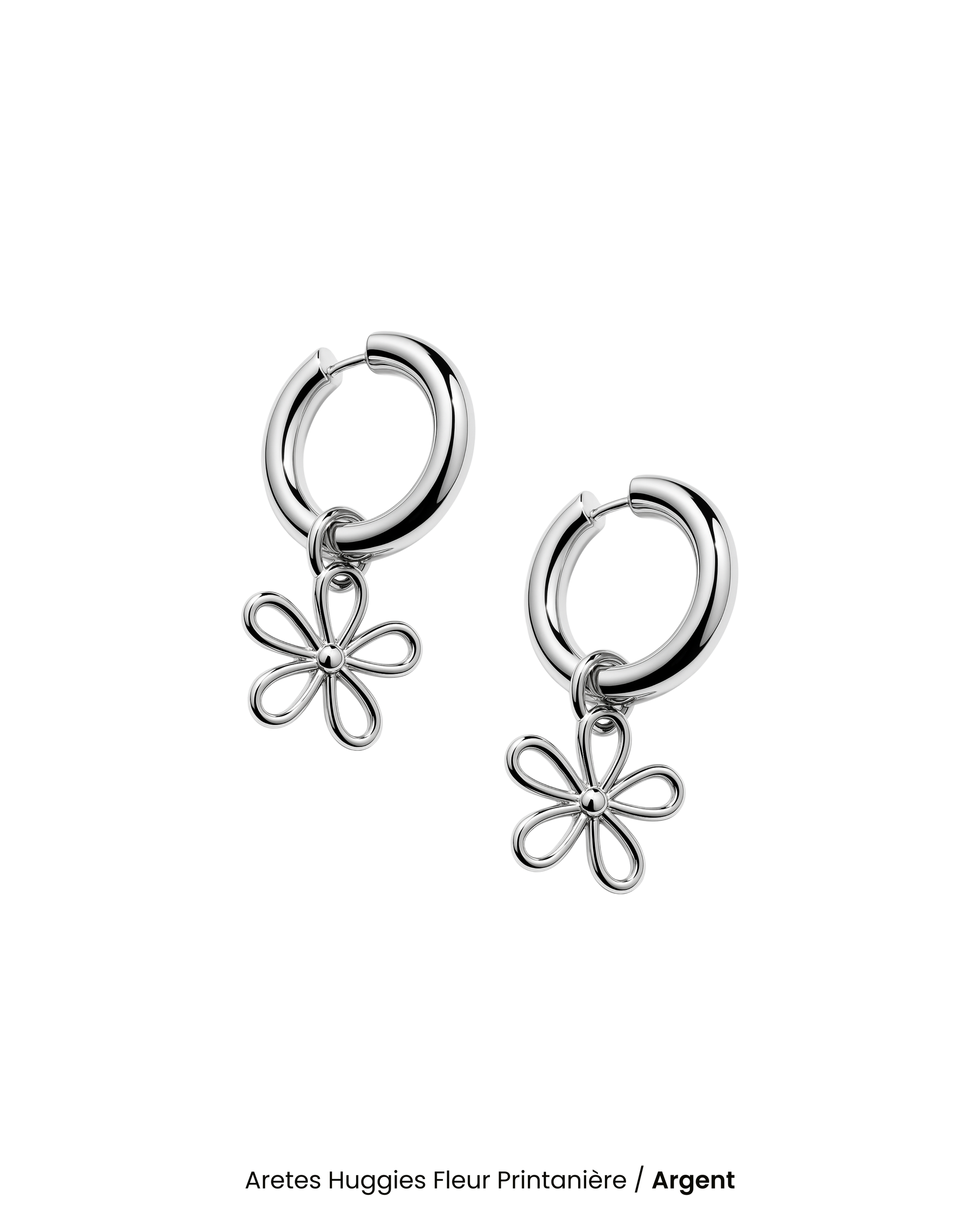 Aretes Huggies Fleur Printanière