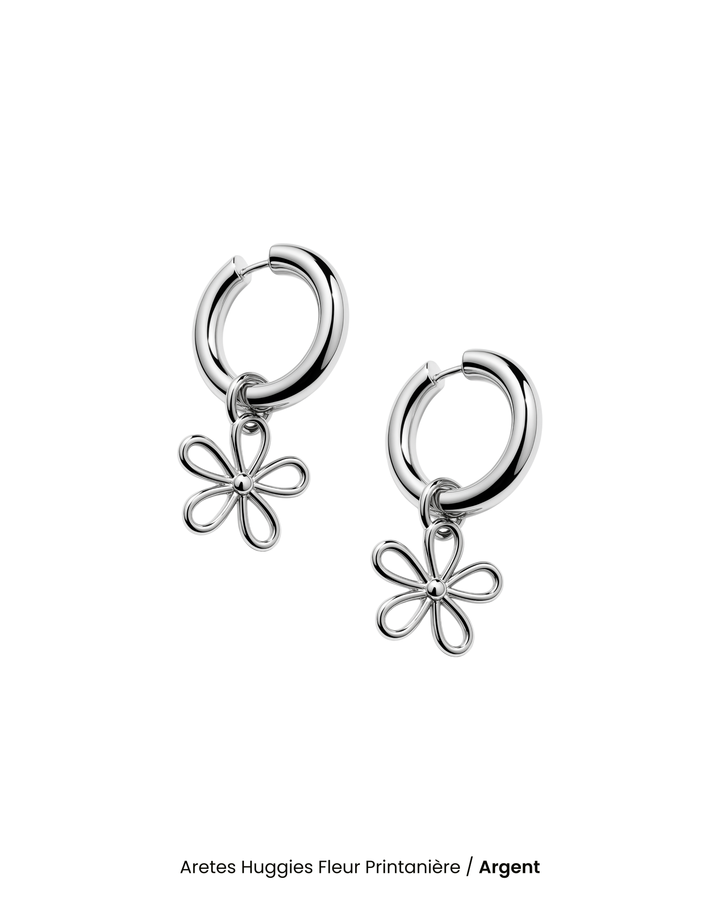 Aretes Huggies Fleur Printanière