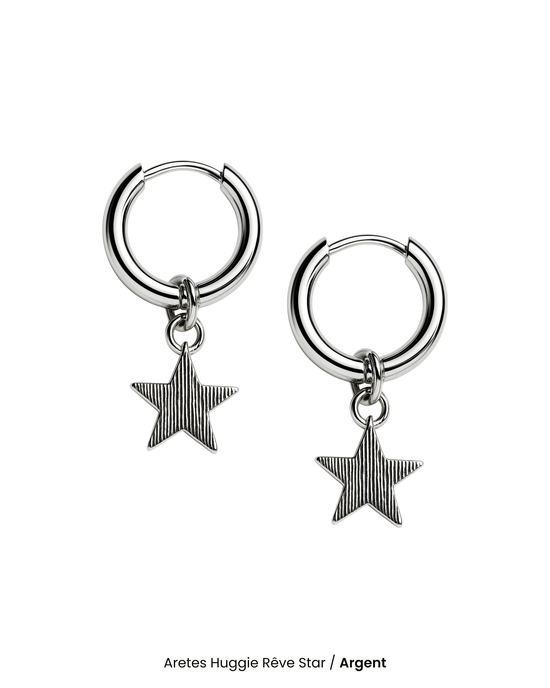 Aretes Huggie Rêve Star