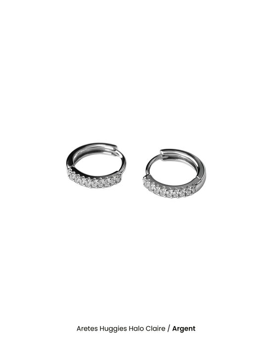 Aretes Huggies Halo Claire