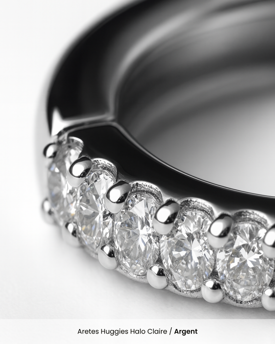 Aretes Huggies Halo Claire