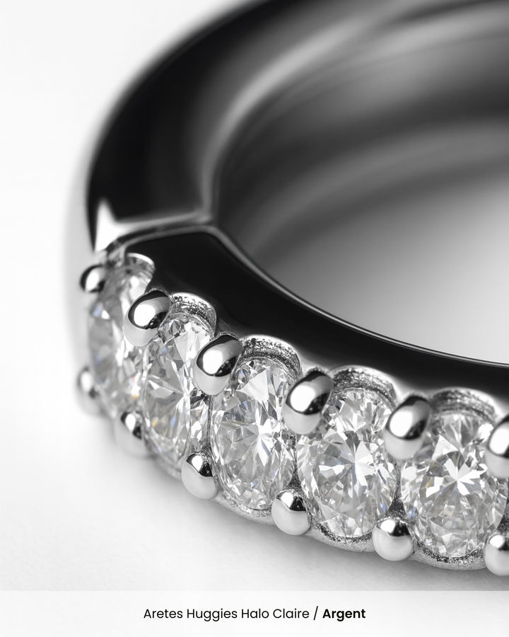 Aretes Huggies Halo Claire