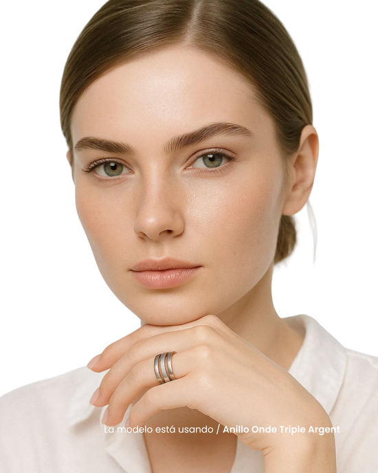 Anillo Onde Triple