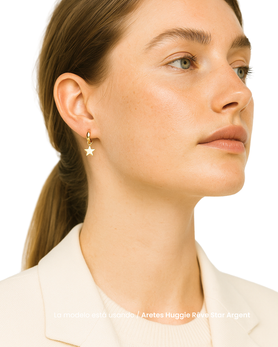 Aretes Huggie Rêve Star