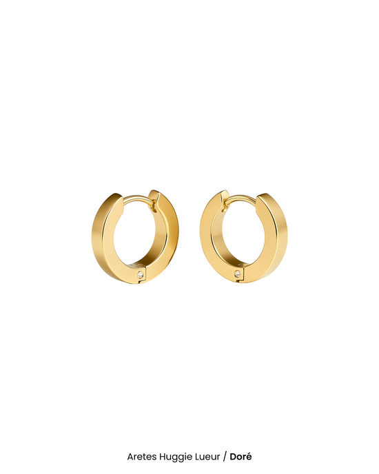 Aretes Huggie Lueur