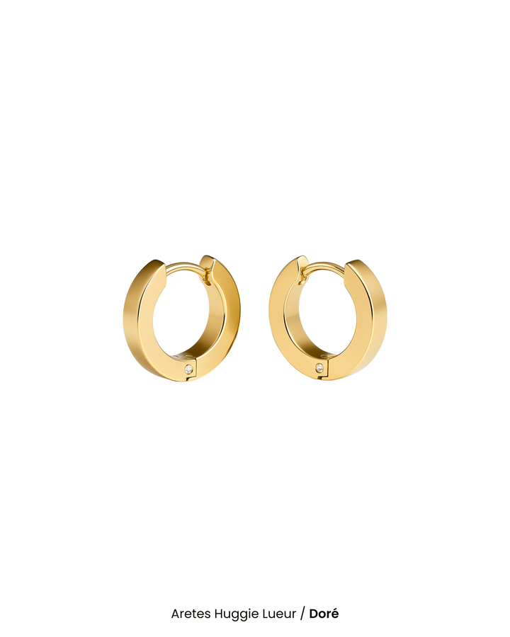 Aretes Huggie Lueur