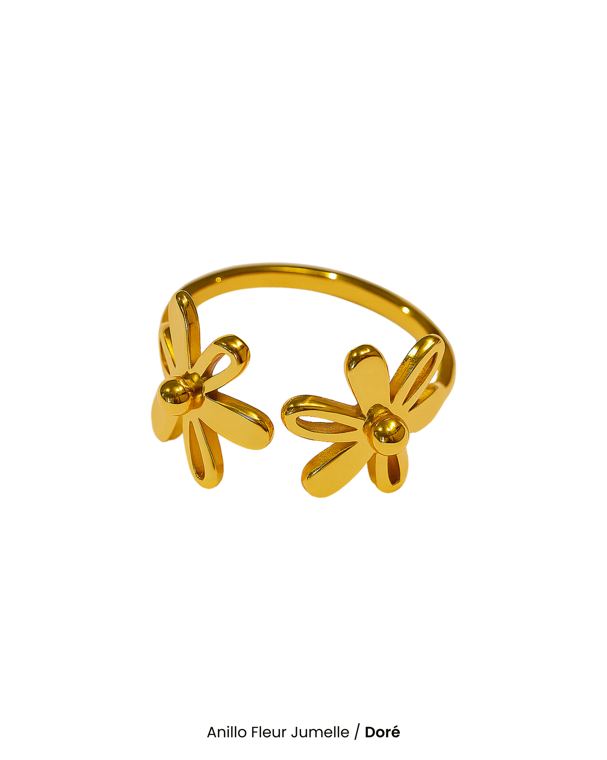 Anillo Fleur Jumelle