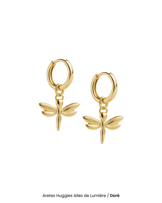 Aretes Huggies Ailes de Lumière