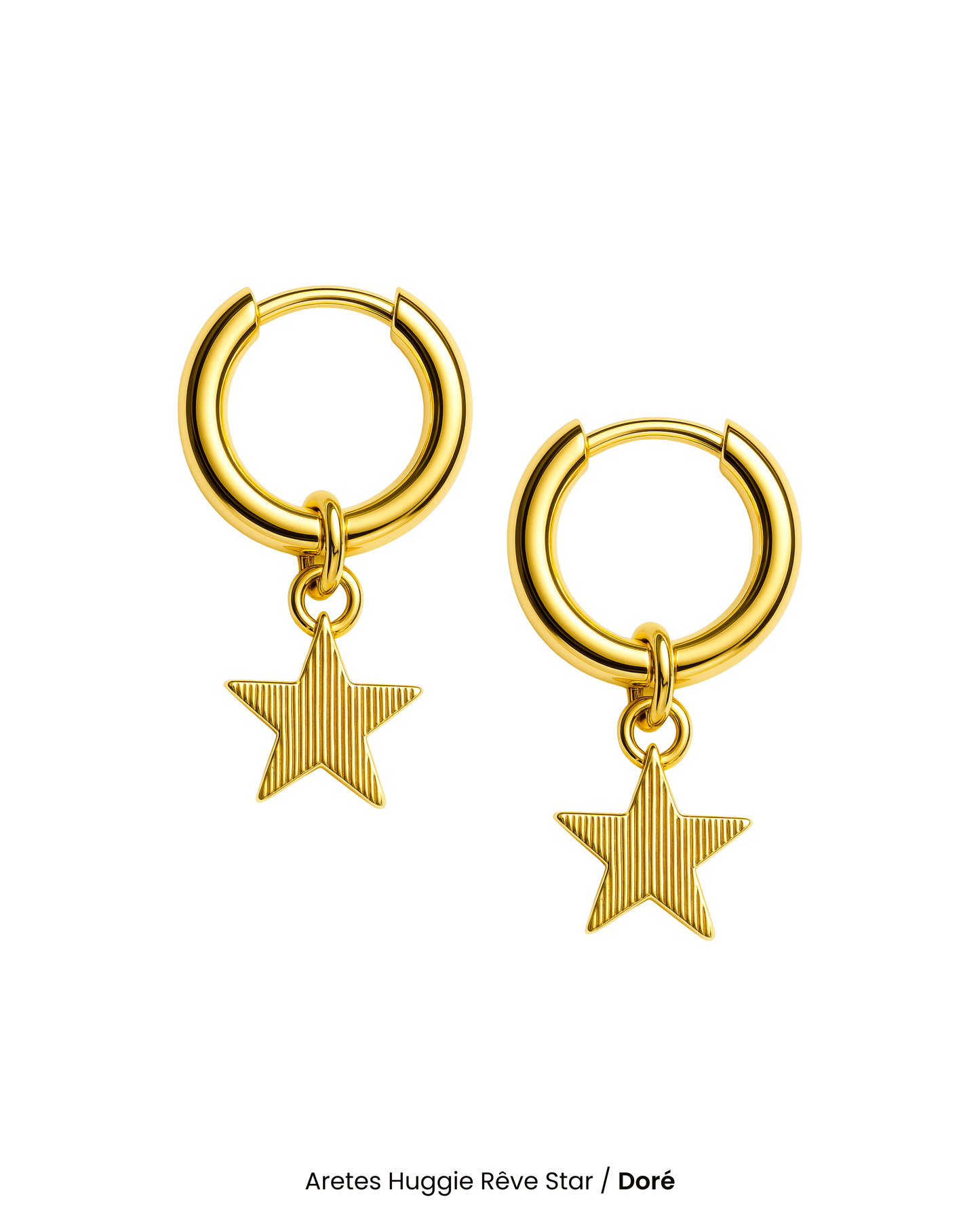 Aretes Huggie Rêve Star