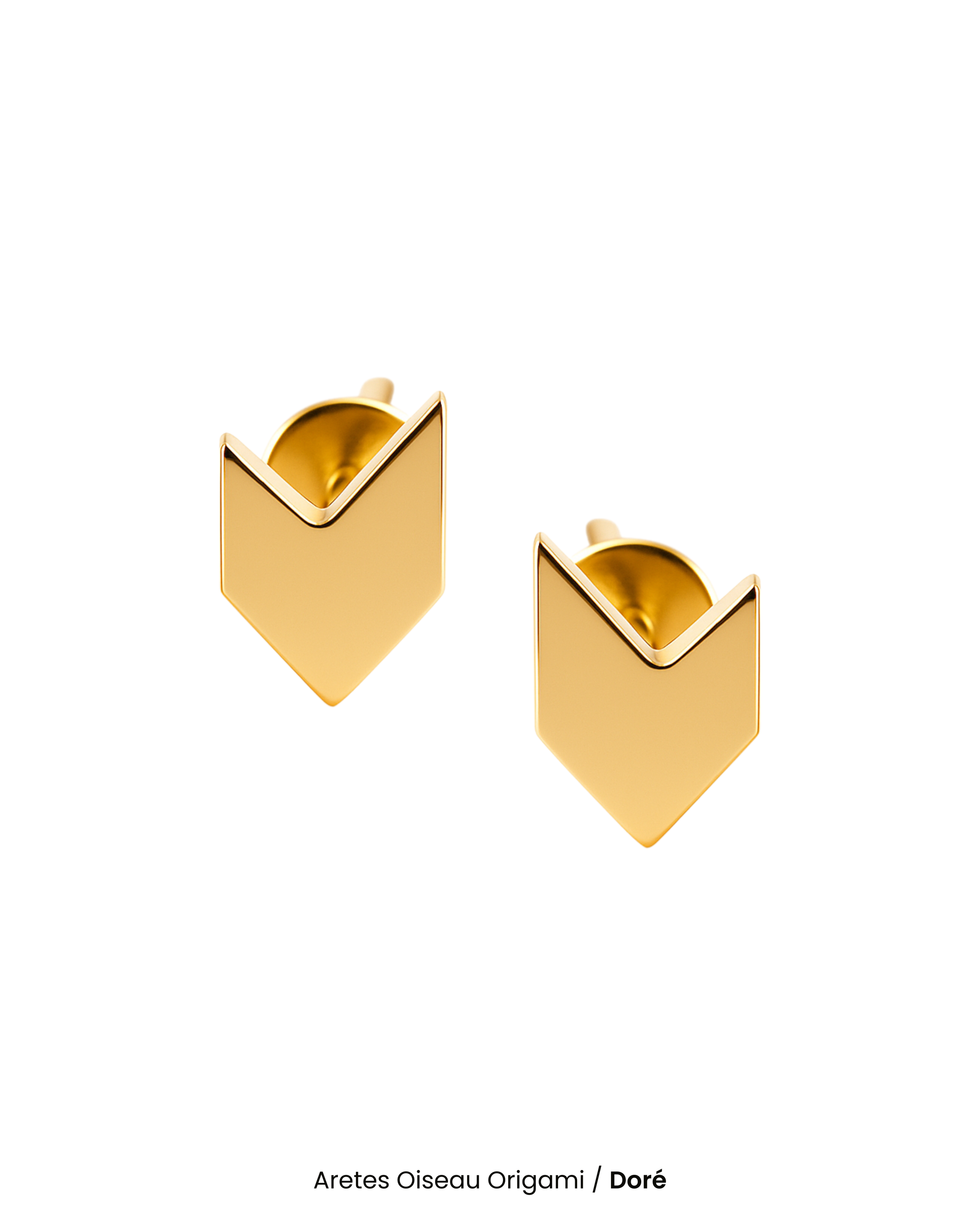 Aretes Oiseau Origami