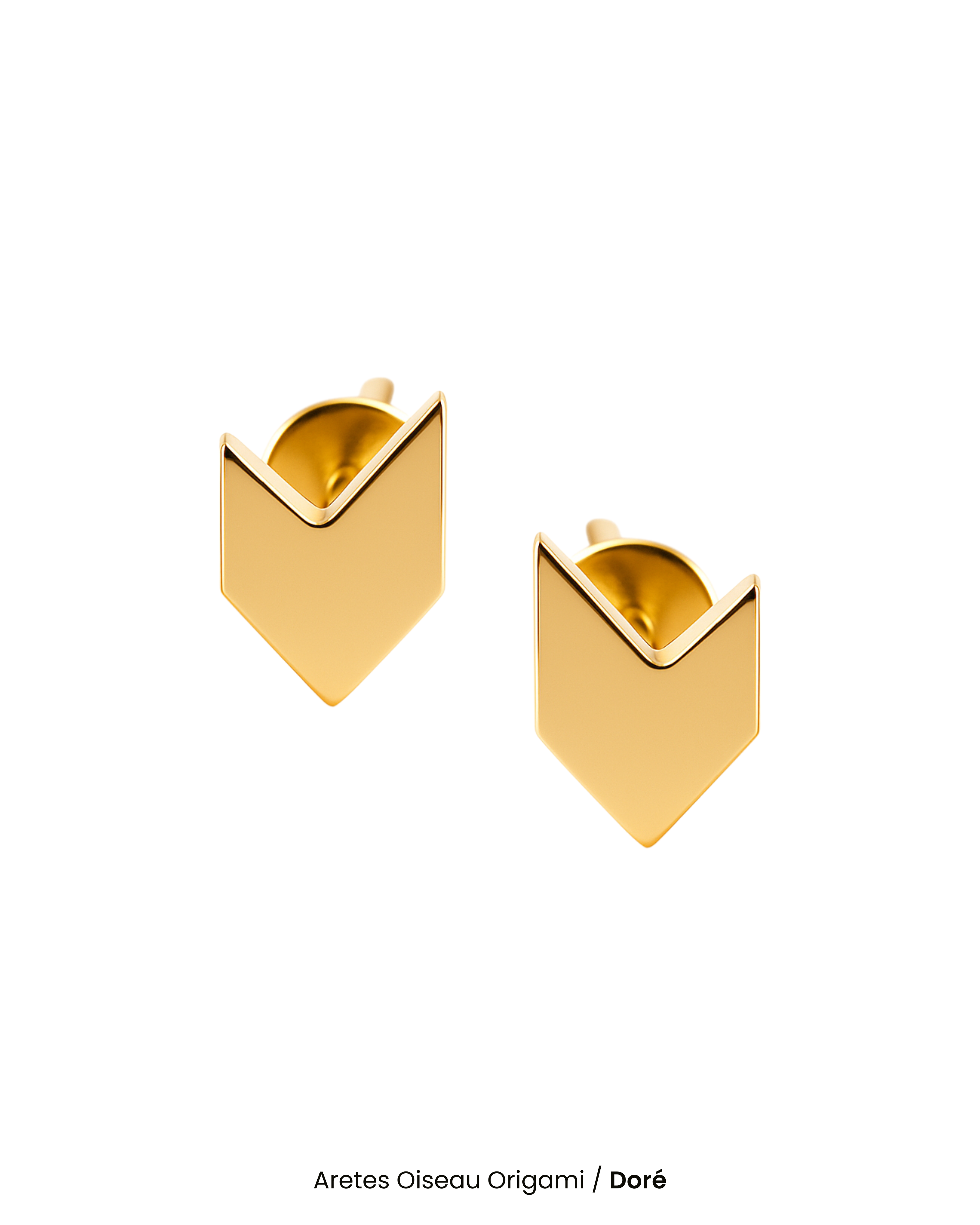 Aretes Oiseau Origami