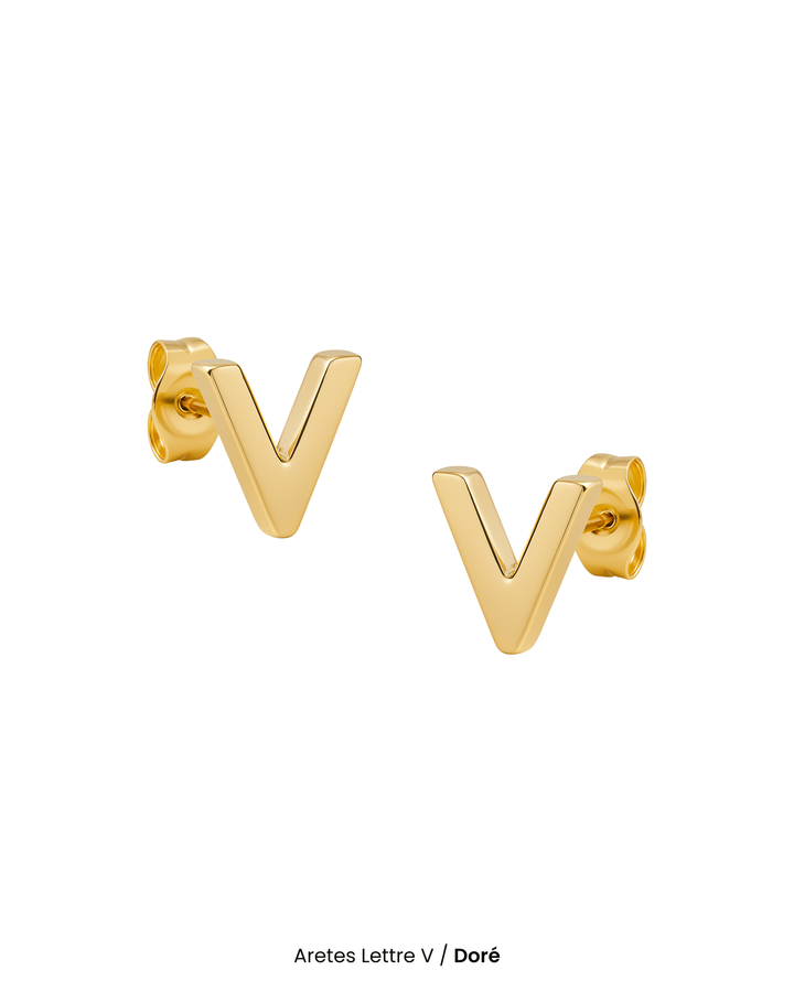 Aretes Lettre V