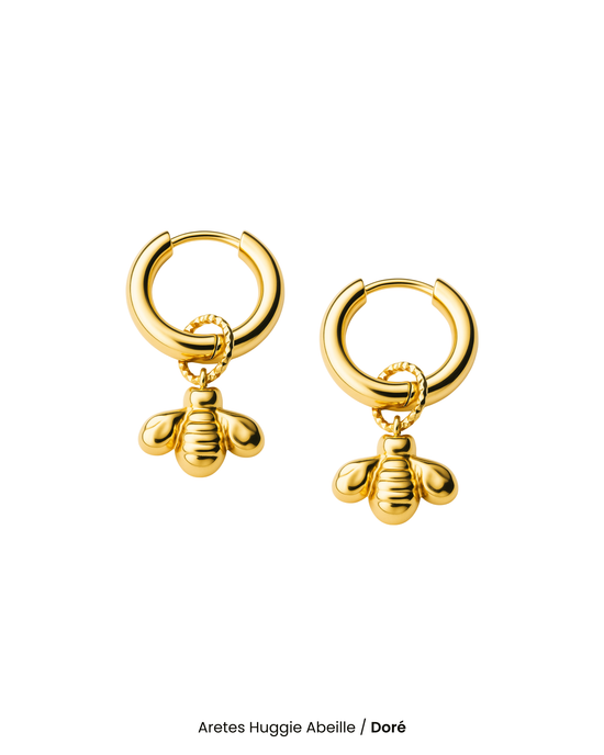 Aretes Huggie Abeille