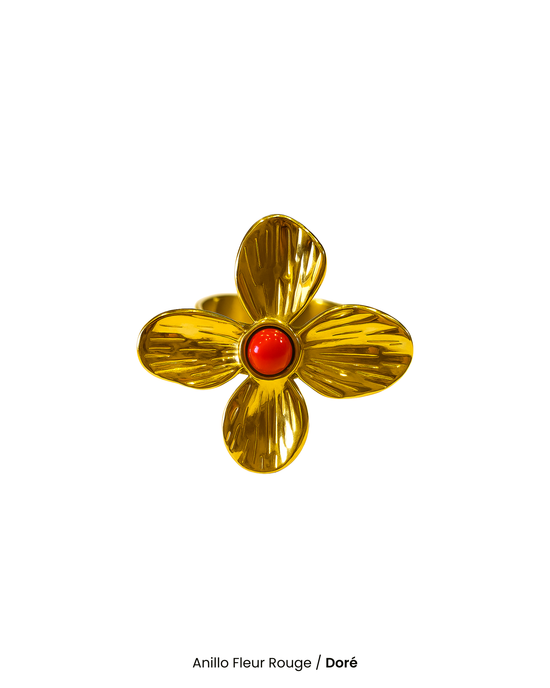 Anillo Fleur Rouge