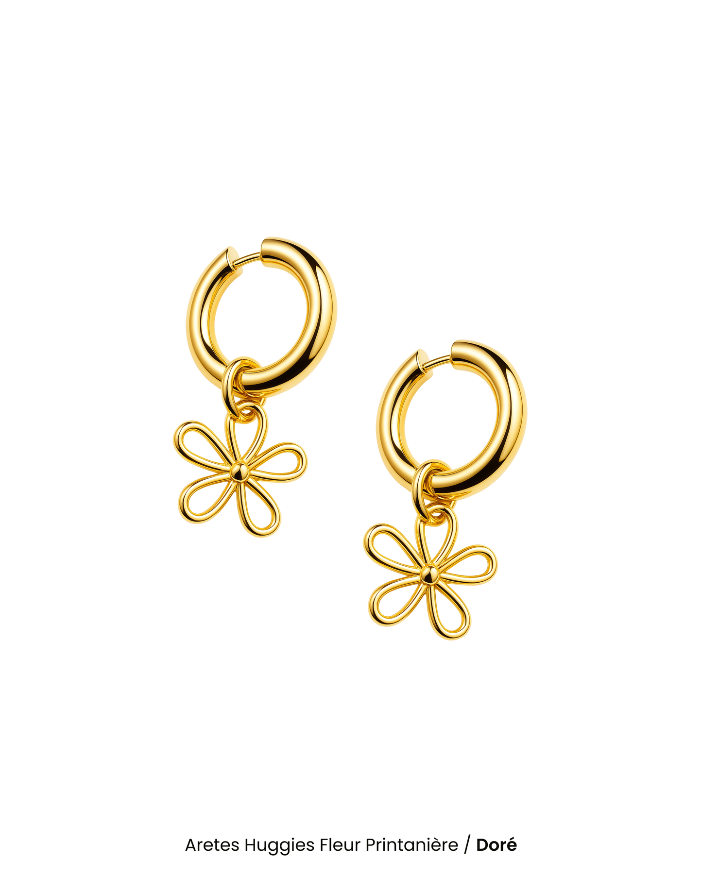 Aretes Huggies Fleur Printanière