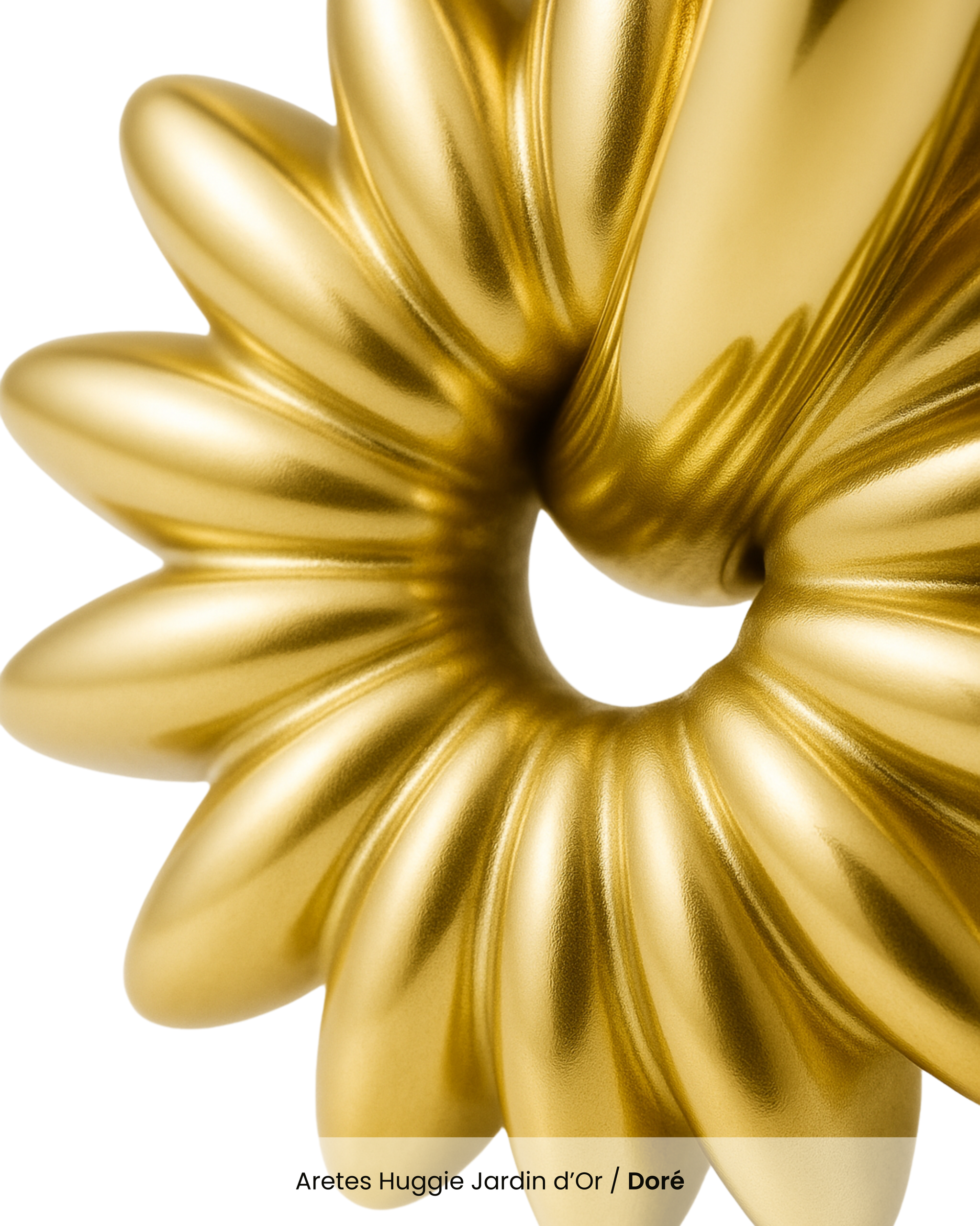 Aretes Huggie Jardin d’Or