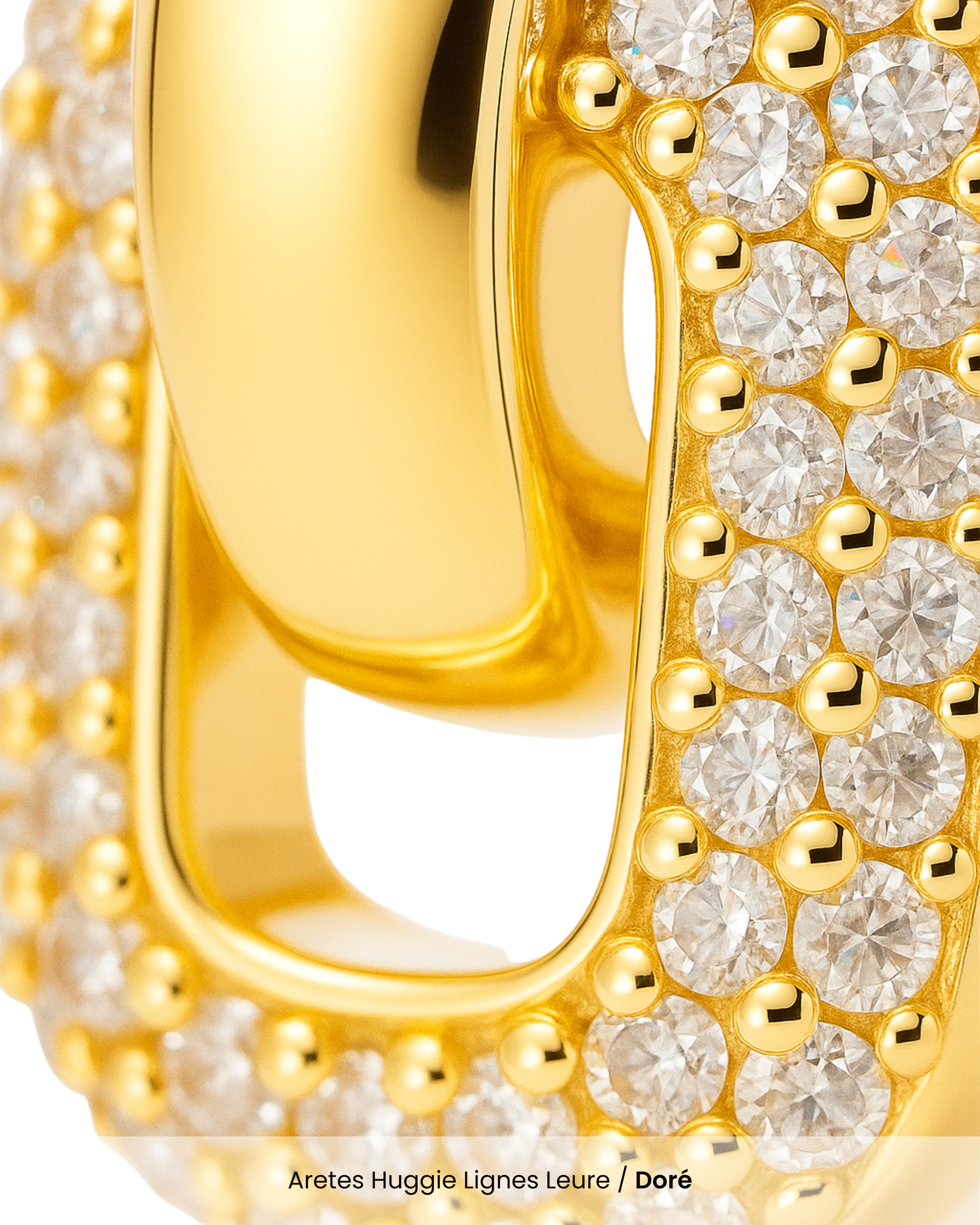 Aretes Huggie Lignes Leure