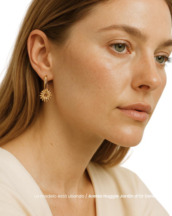 Aretes Huggie Jardin d’Or