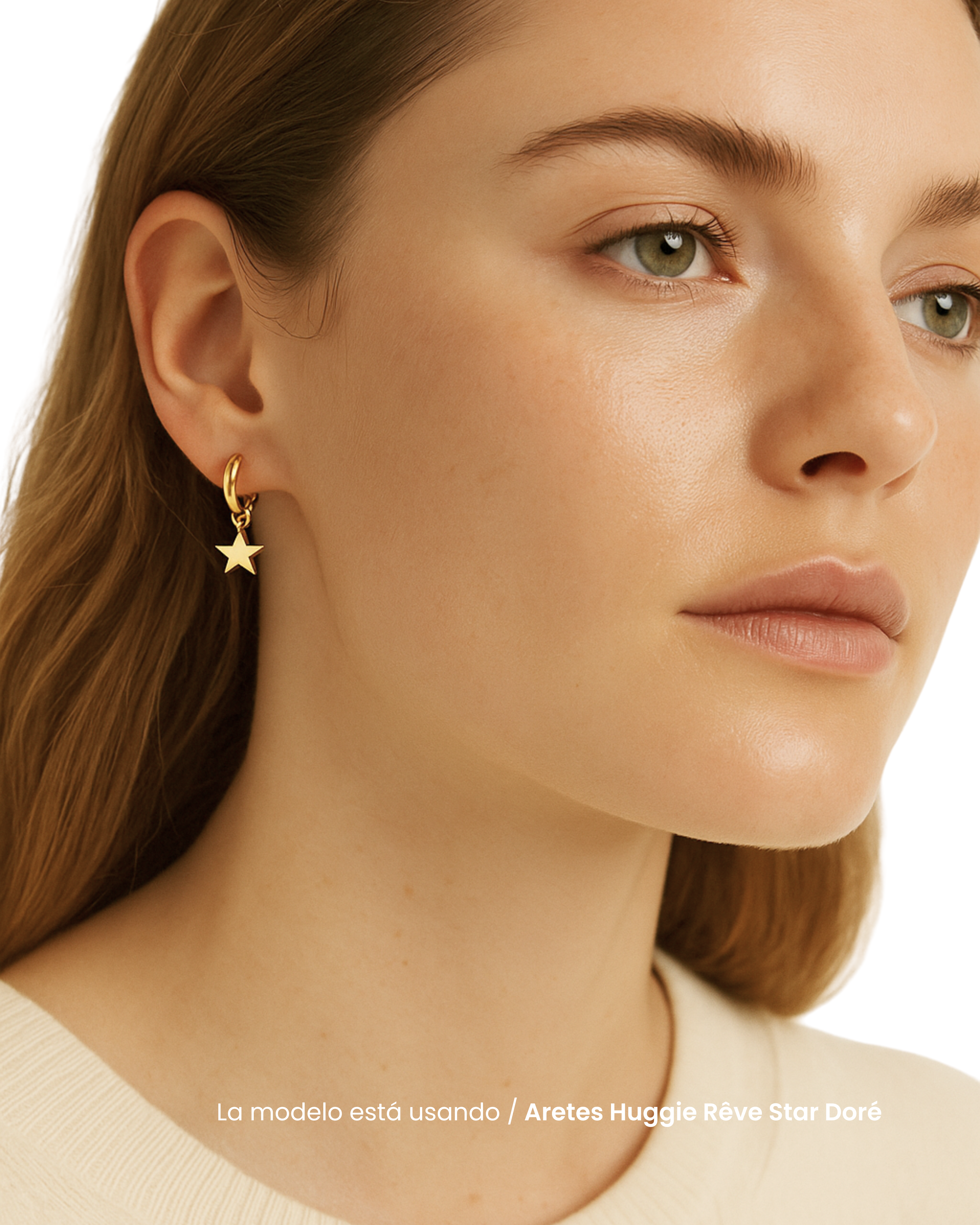 Aretes Huggie Rêve Star