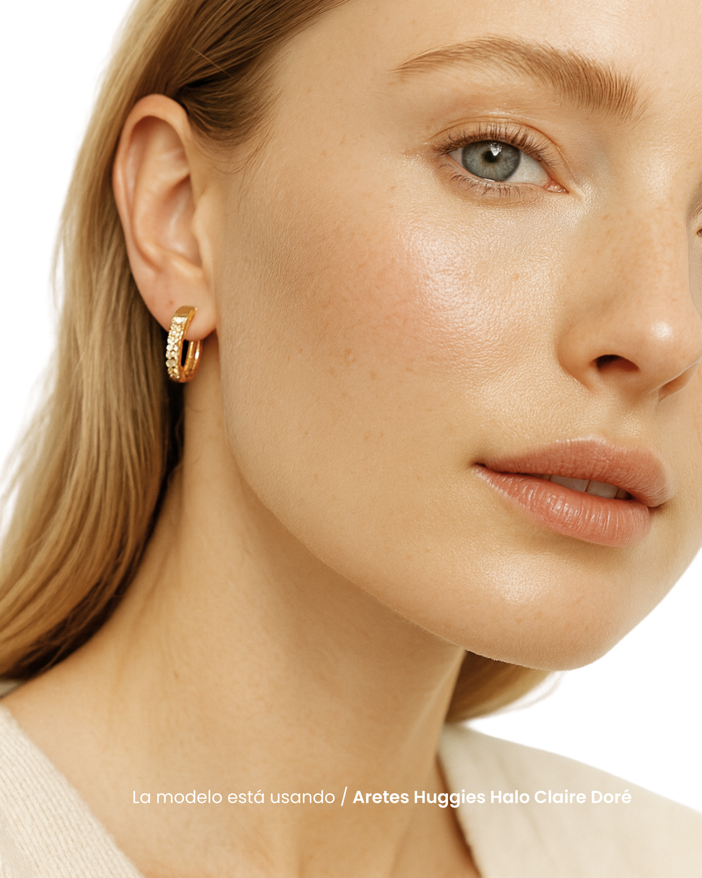 Aretes Huggies Halo Claire