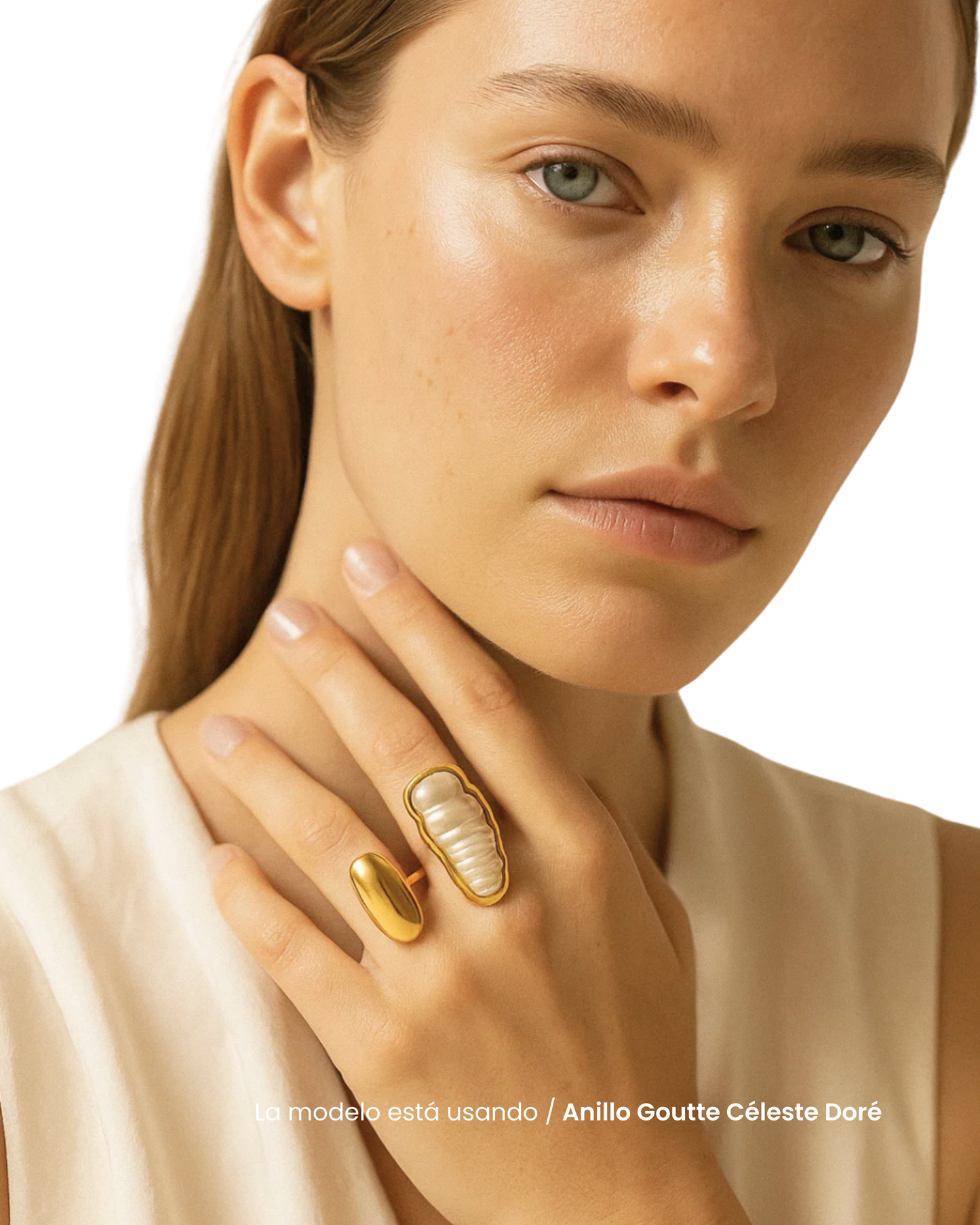 Anillo Goutte Céleste