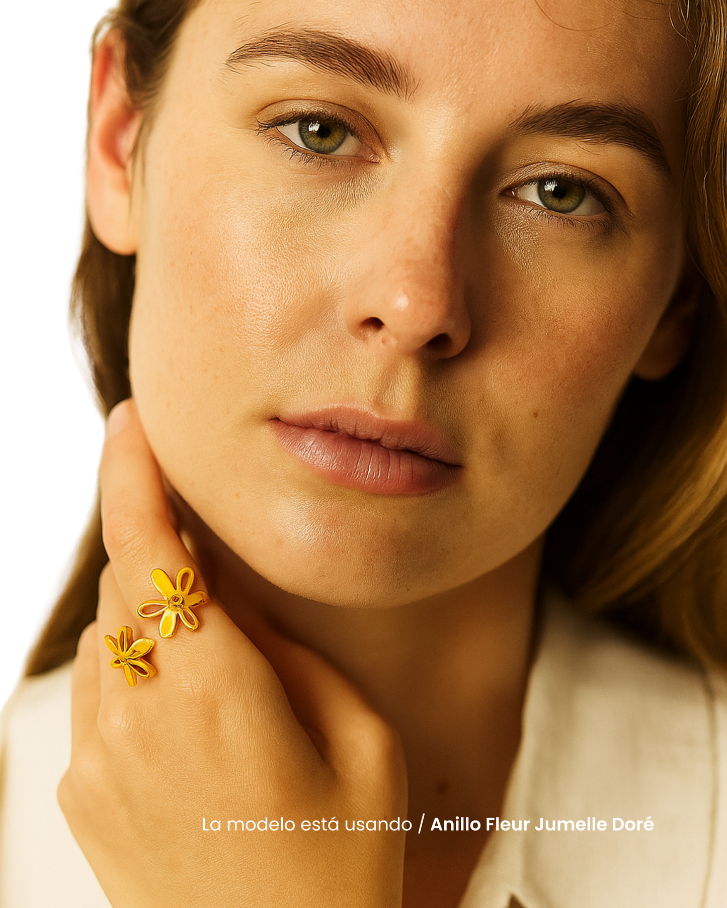 Anillo Fleur Jumelle