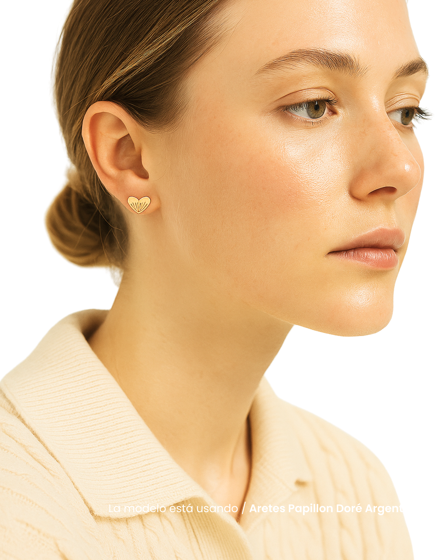 Aretes Papillon Doré