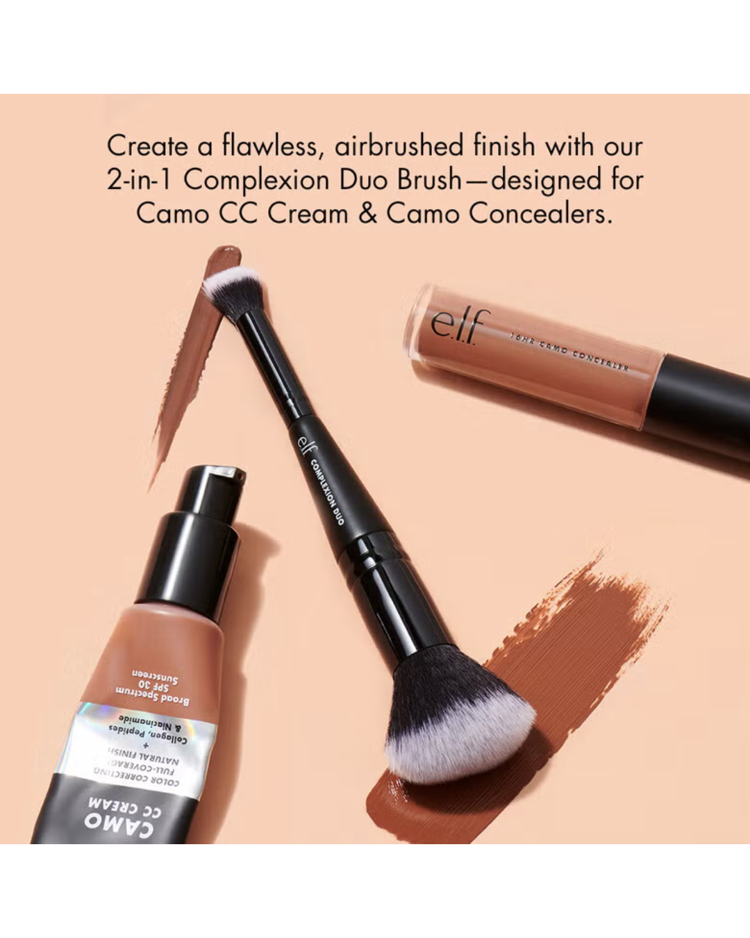 Concealer & Foundation Complexion Duo Brush