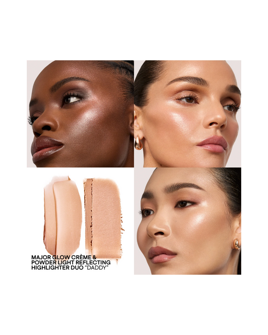 Major Glow Crème & Powder Light Reflecting Translucent Highlighter Duo