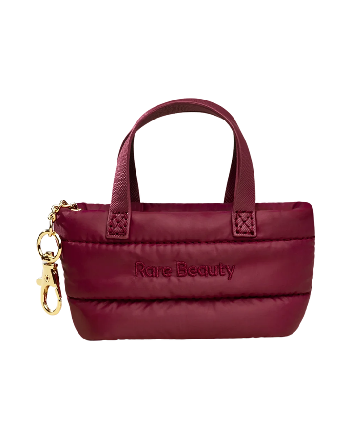 Mini Puffy Tote Keychain - Merlot