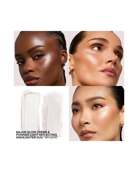 Major Glow Crème & Powder Light Reflecting Translucent Highlighter Duo