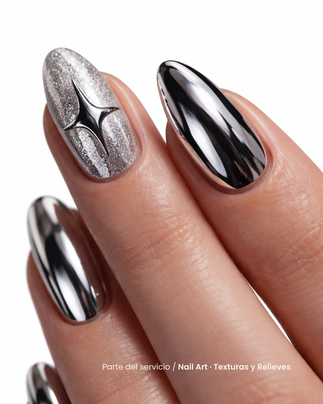 Nail Art · Texturas y Relieves
