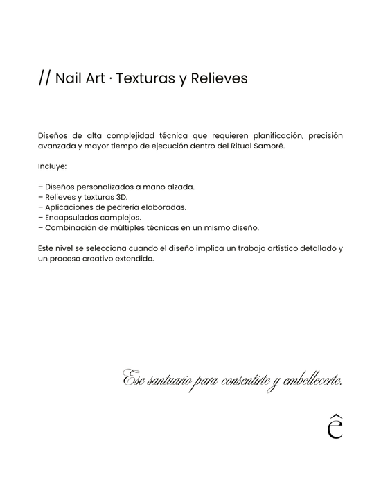 Nail Art · Texturas y Relieves