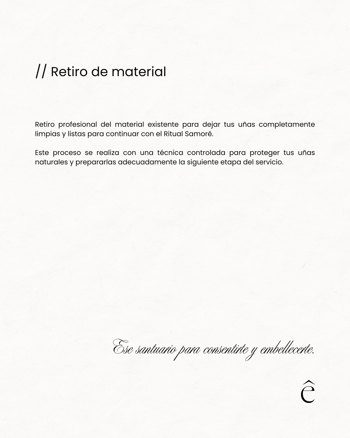 Retiro de material