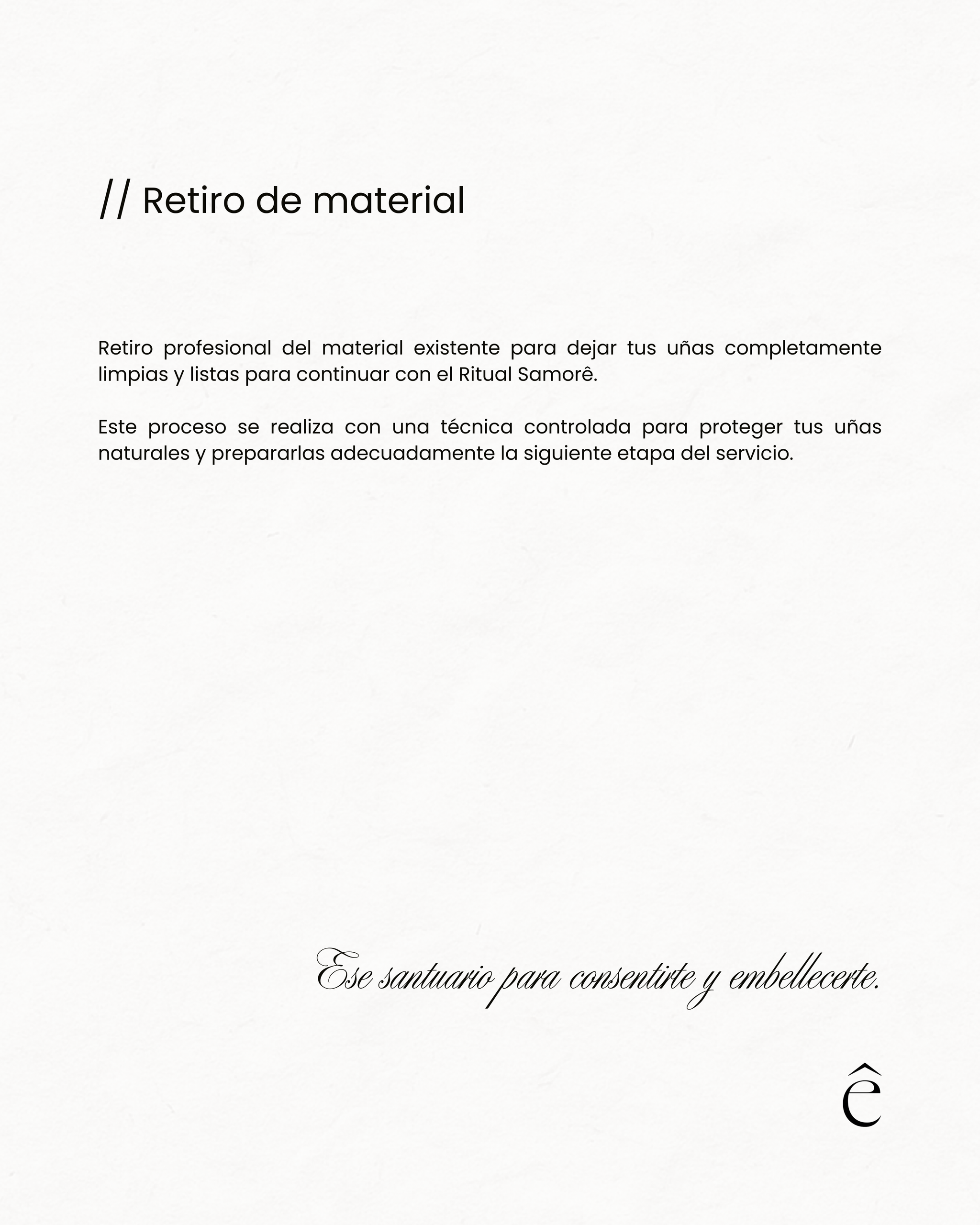 Retiro de material