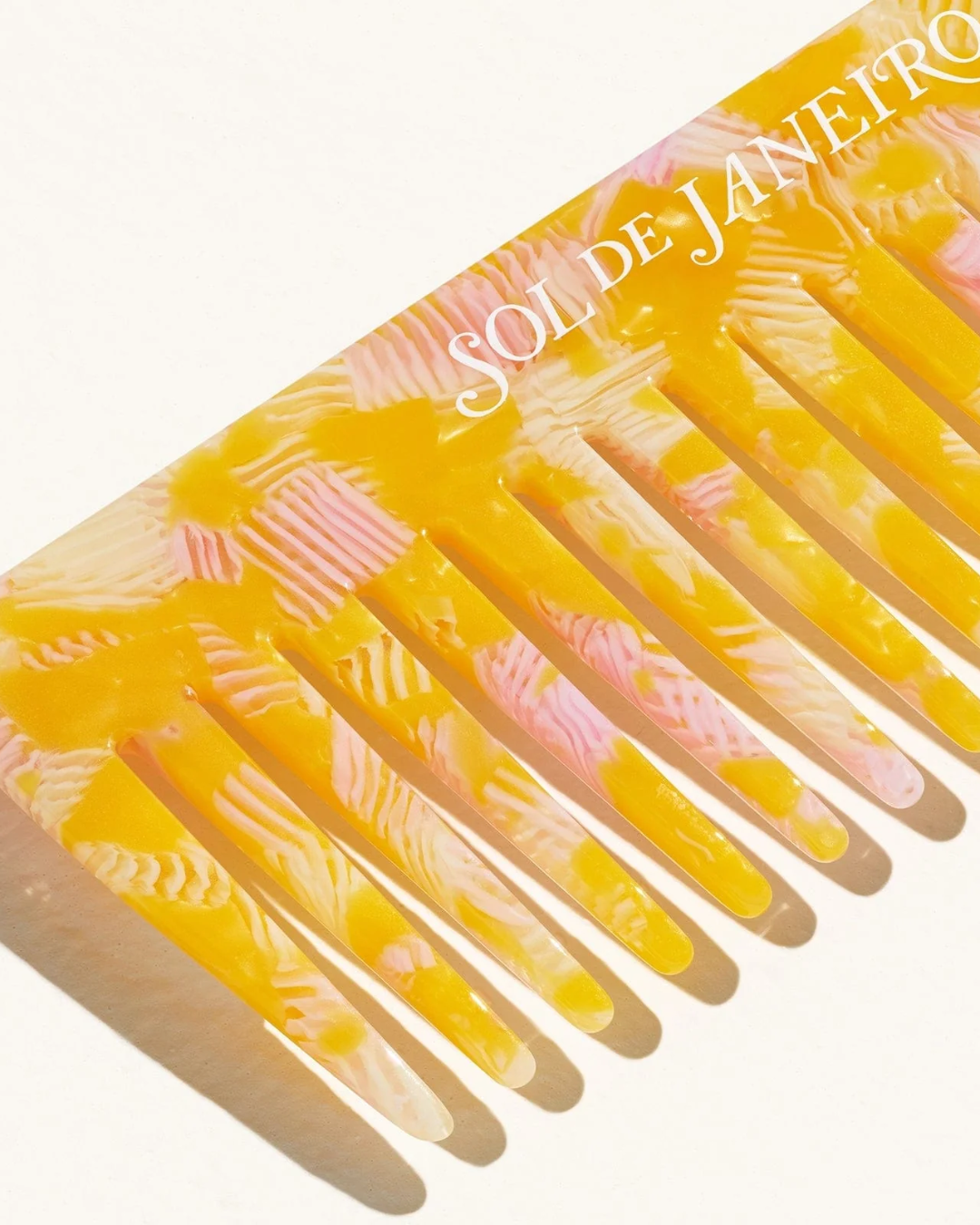 SOL Yellow Wide Tooth Comb