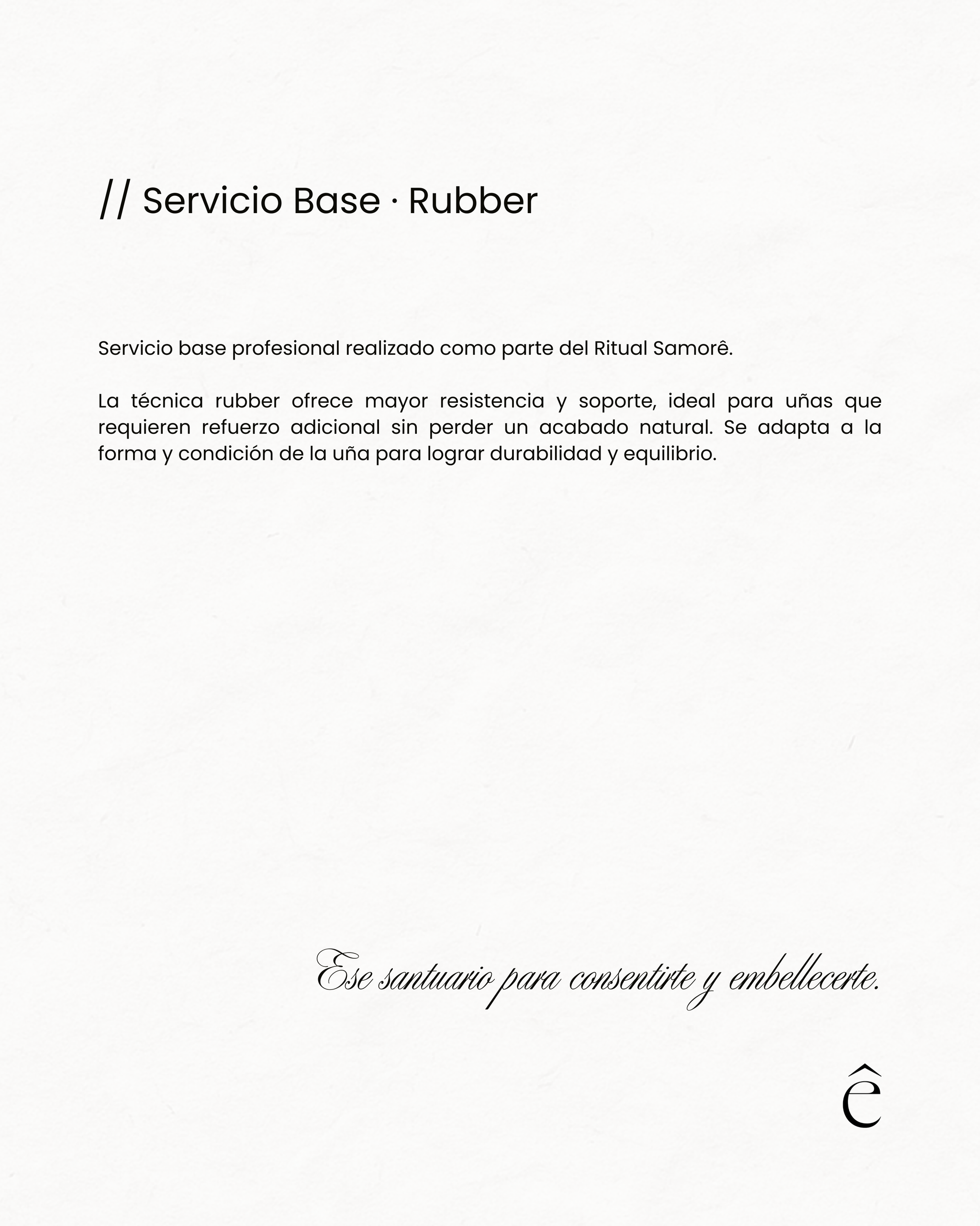 Servicio Base · Rubber