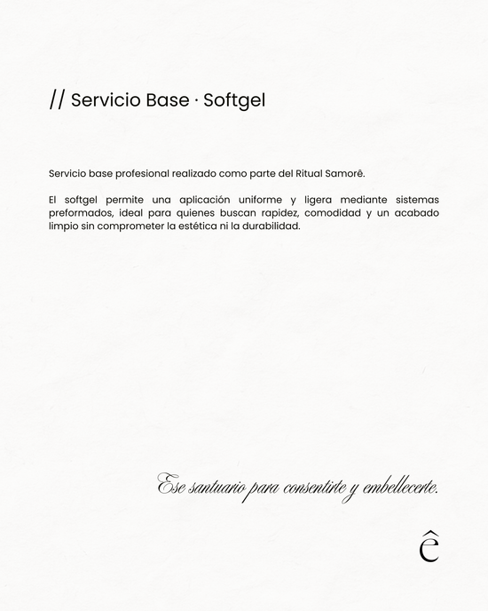 Servicio Base · Softgel