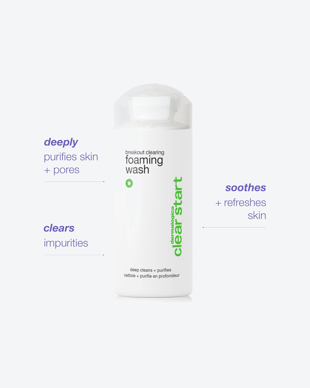 breakout clearing foaming wash