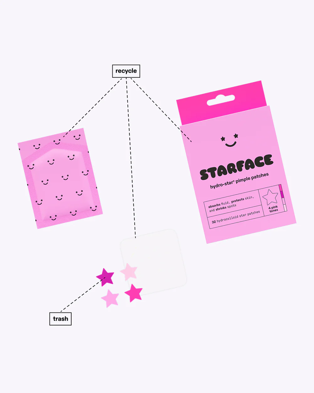 pink star