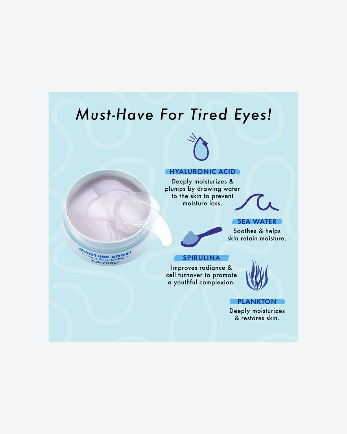 Moisture Boost Cooling Hydrogel Eye Patches, vista 2