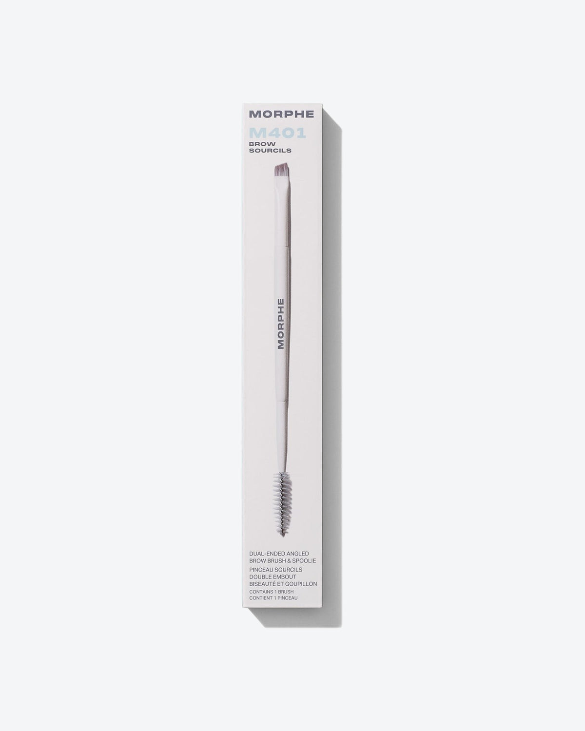 M401 Dual-Ended Angled Brow Brush & Spoolie, vista 2