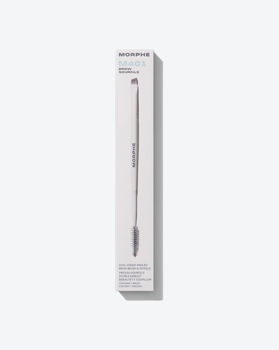 M401 Dual-Ended Angled Brow Brush & Spoolie, vista 2