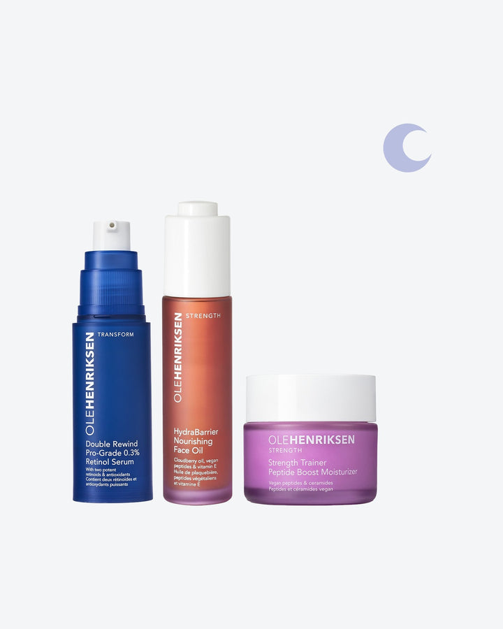 Renew + Strengthen Nighttime Skincare Routine