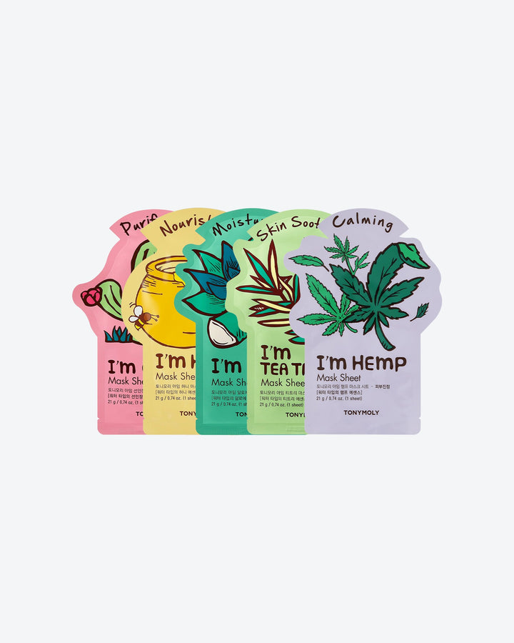 Skin Soothing 5-Pack I Am Mask Set
