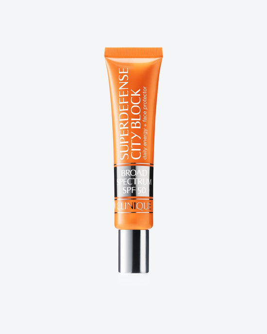 Superdefense™ City Block Broad Spectrum SPF 50 Daily Energy + Face Protector